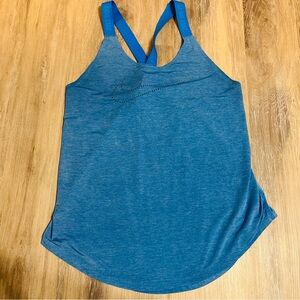 Women’s Blue Nike Dri-Fit Athletic Tank with cross back loose fit size small